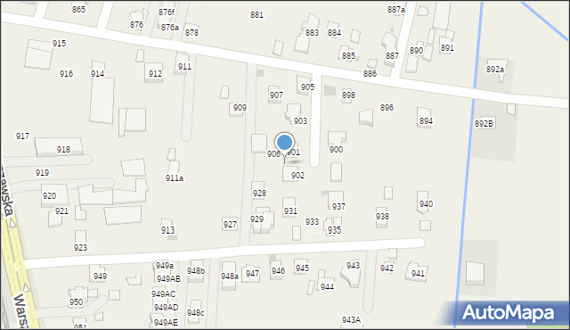 Zaczernie, Zaczernie, 904, mapa Zaczernie