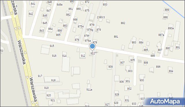 Zaczernie, Zaczernie, 911, mapa Zaczernie