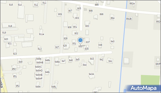 Zaczernie, Zaczernie, 933, mapa Zaczernie