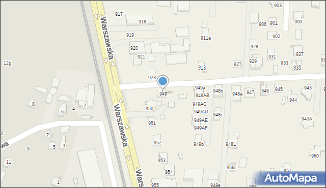 Zaczernie, Zaczernie, 949, mapa Zaczernie