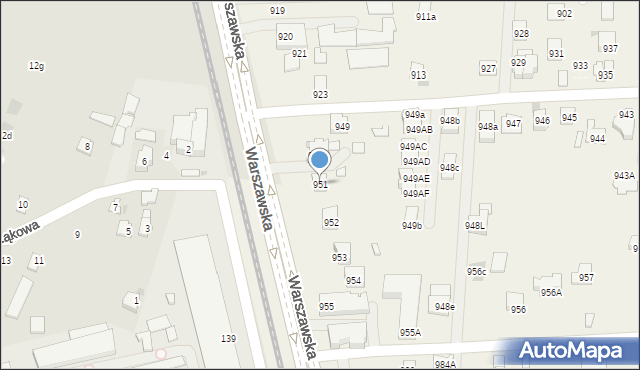 Zaczernie, Zaczernie, 951, mapa Zaczernie
