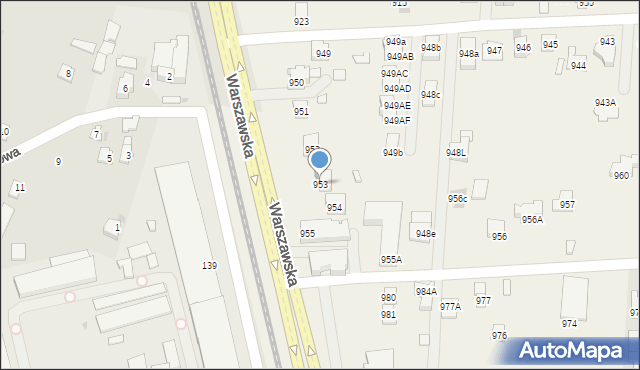 Zaczernie, Zaczernie, 953, mapa Zaczernie