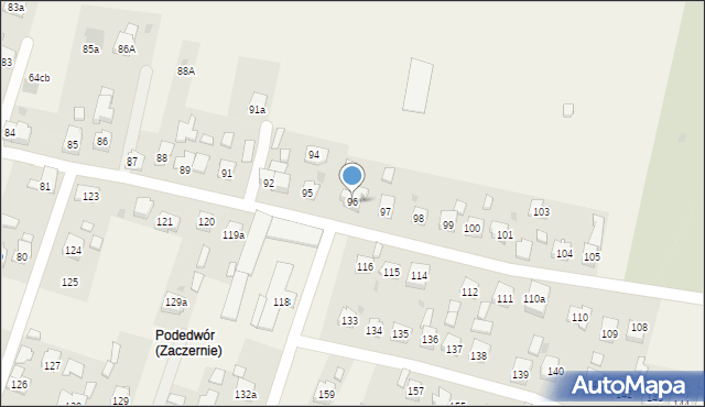 Zaczernie, Zaczernie, 96, mapa Zaczernie