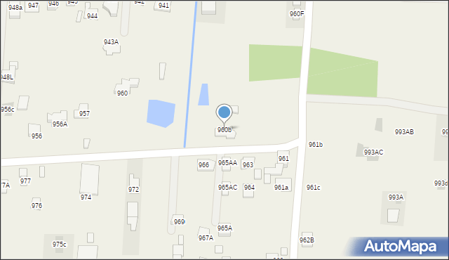 Zaczernie, Zaczernie, 960b, mapa Zaczernie