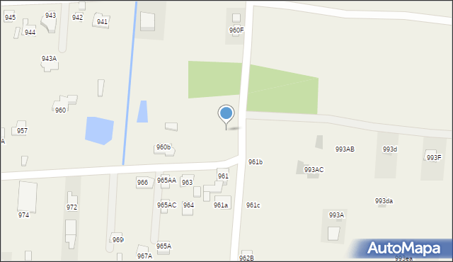 Zaczernie, Zaczernie, 960d, mapa Zaczernie