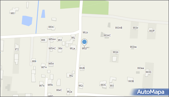 Zaczernie, Zaczernie, 961c, mapa Zaczernie