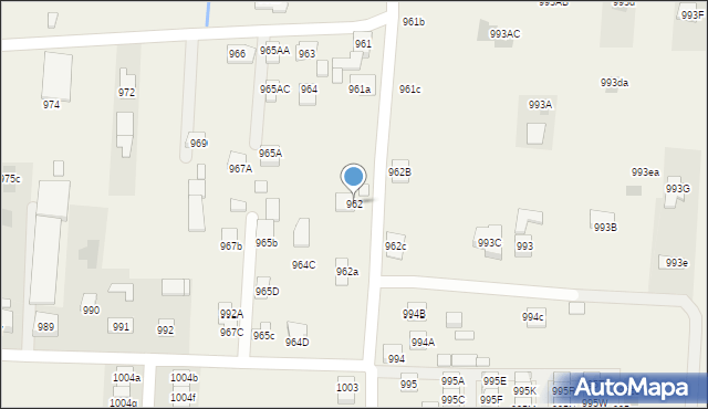 Zaczernie, Zaczernie, 962, mapa Zaczernie