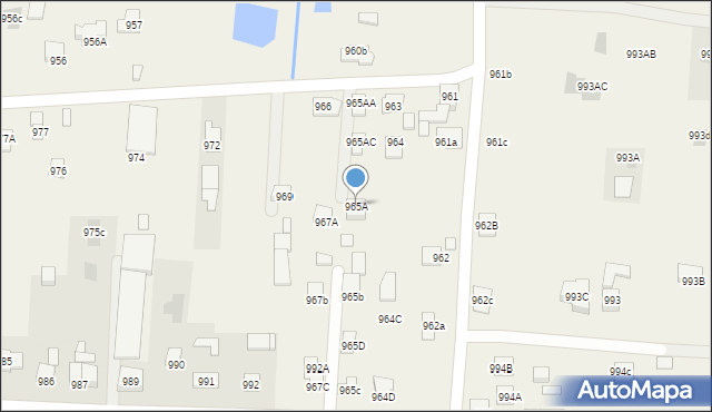 Zaczernie, Zaczernie, 965A, mapa Zaczernie