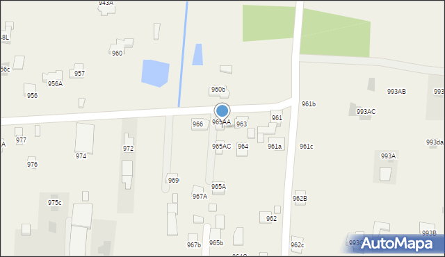Zaczernie, Zaczernie, 965AB, mapa Zaczernie