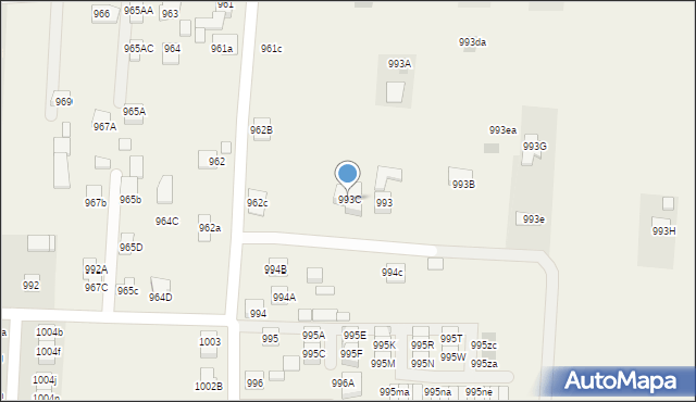 Zaczernie, Zaczernie, 993C, mapa Zaczernie