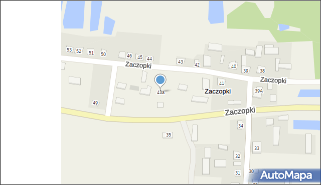 Zaczopki, Zaczopki, 43a, mapa Zaczopki