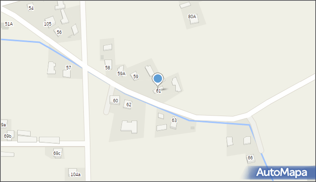 Zadąbrowie, Zadąbrowie, 61, mapa Zadąbrowie