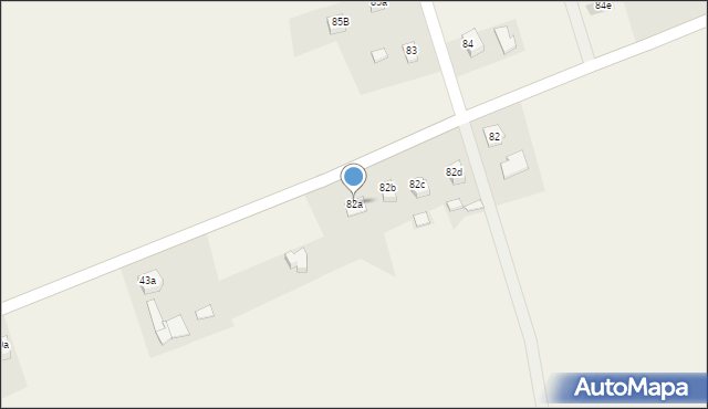 Zadąbrowie, Zadąbrowie, 82a, mapa Zadąbrowie