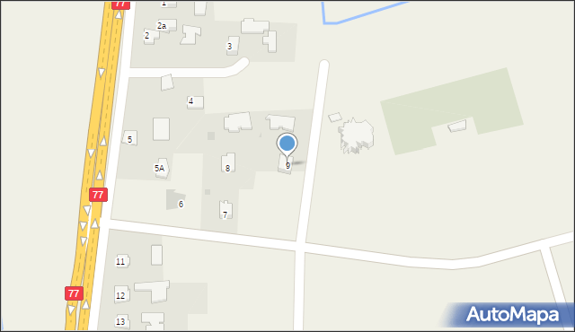 Zadąbrowie, Zadąbrowie, 9, mapa Zadąbrowie