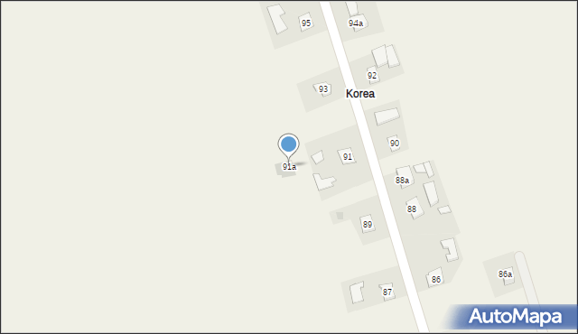 Zadąbrowie, Zadąbrowie, 91a, mapa Zadąbrowie