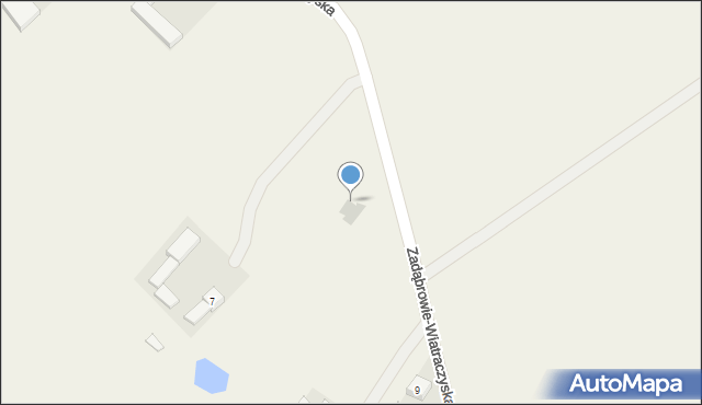 Zadąbrowie-Wiatraczyska, Zadąbrowie-Wiatraczyska, 7a, mapa Zadąbrowie-Wiatraczyska