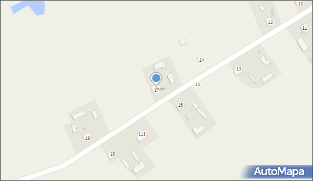 Zadębce, Zadębce, 17, mapa Zadębce