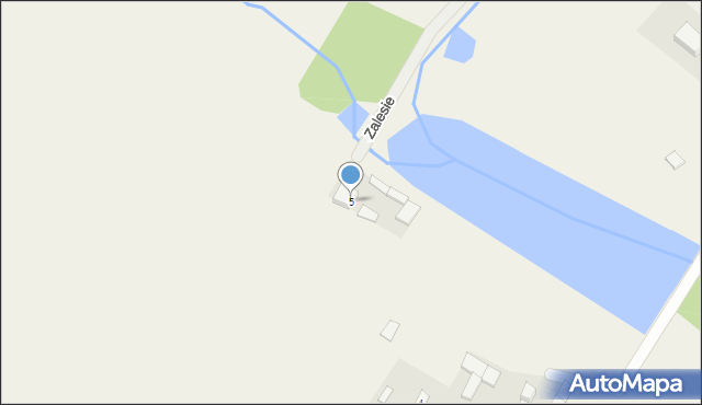 Zadębie, Zadębie, 5, mapa Zadębie