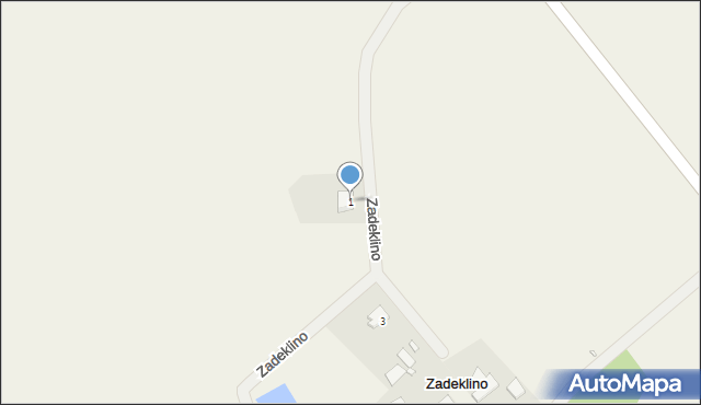 Zadeklino, Zadeklino, 1, mapa Zadeklino