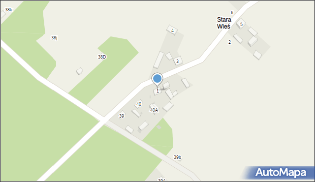 Żądłowice, Żądłowice, 1, mapa Żądłowice