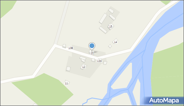 Żądłowice, Żądłowice, 13, mapa Żądłowice