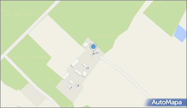 Żądłowice, Żądłowice, 20, mapa Żądłowice