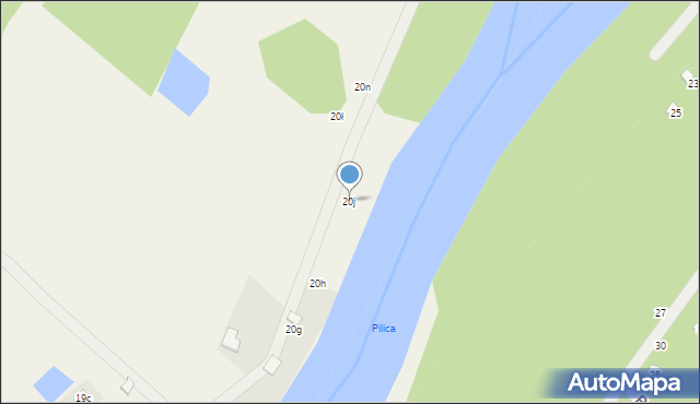 Żądłowice, Żądłowice, 20j, mapa Żądłowice