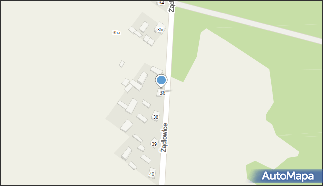 Żądłowice, Żądłowice, 37, mapa Żądłowice