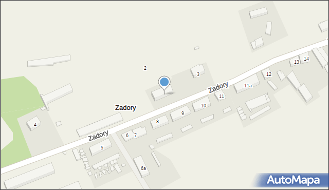 Zadory, Zadory, 3A, mapa Zadory