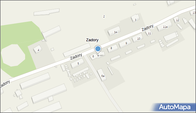 Zadory, Zadory, 7, mapa Zadory