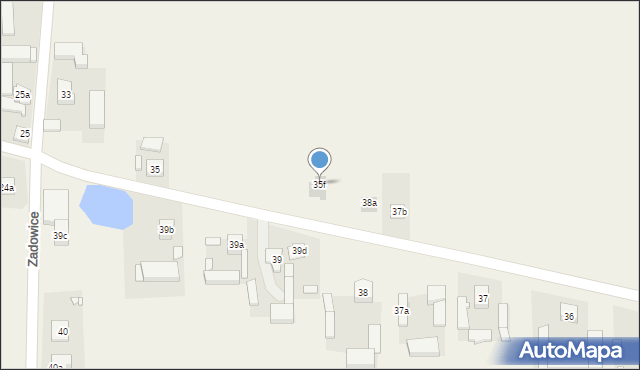 Zadowice, Zadowice, 35f, mapa Zadowice