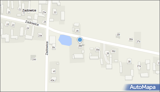Zadowice, Zadowice, 39b, mapa Zadowice