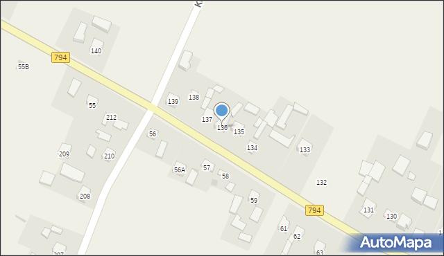 Zadroże, Zadroże, 136, mapa Zadroże