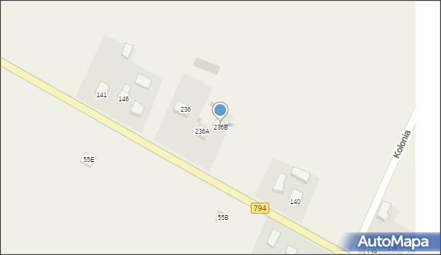 Zadroże, Zadroże, 236B, mapa Zadroże