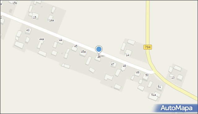 Zadroże, Zadroże, 46, mapa Zadroże