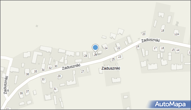 Zaduszniki, Zaduszniki, 26, mapa Zaduszniki