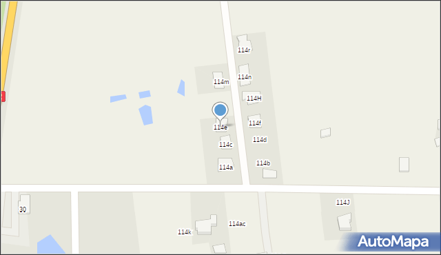 Zadworna, Zadworna, 114e, mapa Zadworna