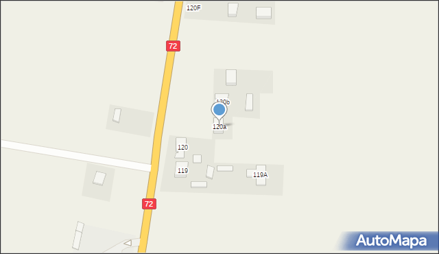 Zadworna, Zadworna, 120a, mapa Zadworna