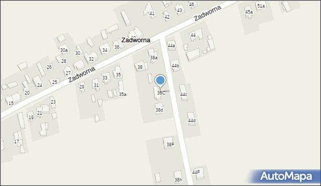 Zadworna, Zadworna, 38C, mapa Zadworna