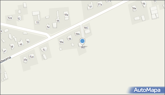 Zadworna, Zadworna, 56D, mapa Zadworna
