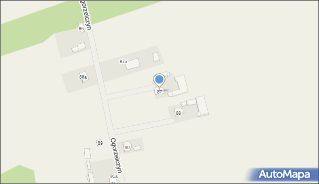 Zadworna, Zadworna, 87, mapa Zadworna