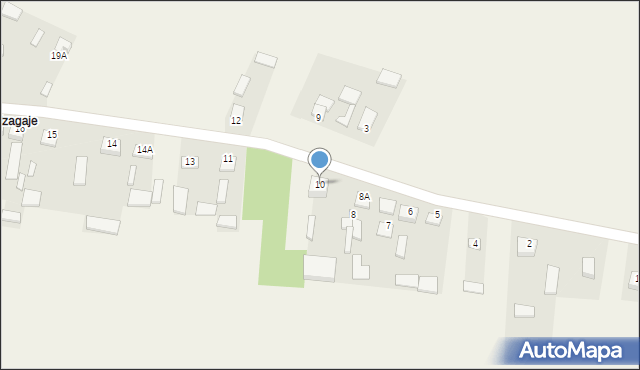Zagaje, Zagaje, 10, mapa Zagaje