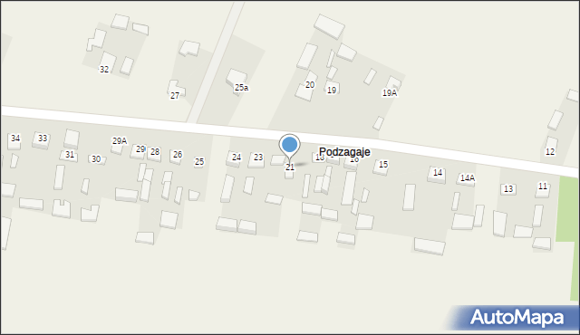 Zagaje, Zagaje, 21, mapa Zagaje