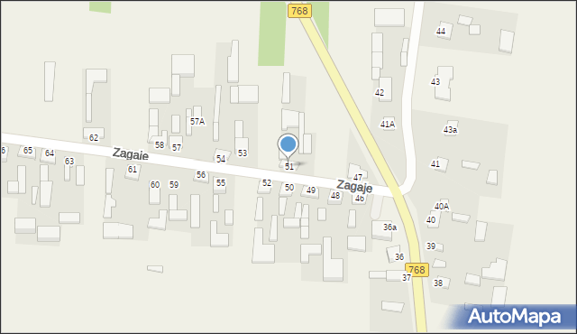 Zagaje, Zagaje, 51, mapa Zagaje