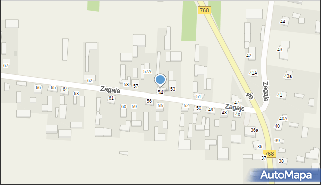 Zagaje, Zagaje, 54, mapa Zagaje
