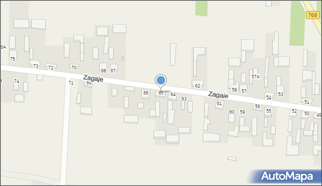 Zagaje, Zagaje, 65, mapa Zagaje
