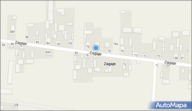 Zagaje, Zagaje, 77, mapa Zagaje