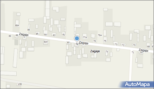 Zagaje, Zagaje, 78, mapa Zagaje