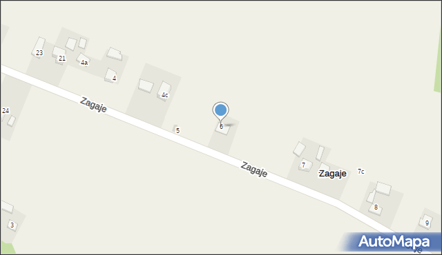 Zagaje, Zagaje, 6, mapa Zagaje