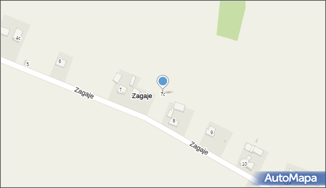 Zagaje, Zagaje, 7c, mapa Zagaje